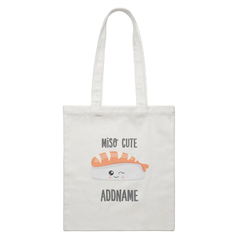 Black Canvas Laptop Messenger Bag for Professional UseMiso Cute Salmon Sushi Addname White Canvas Bag