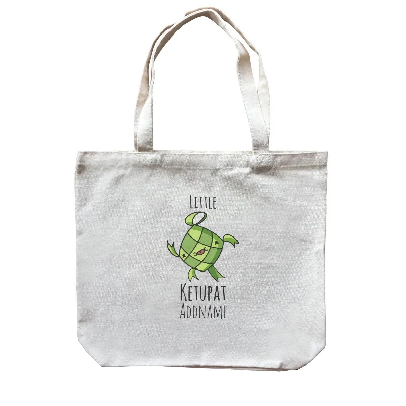 Minimalist Canvas Laptop Bag with Padded Interior for ProtectionRaya Kuih Savoury Little Ketupat Addname Canvas Bag