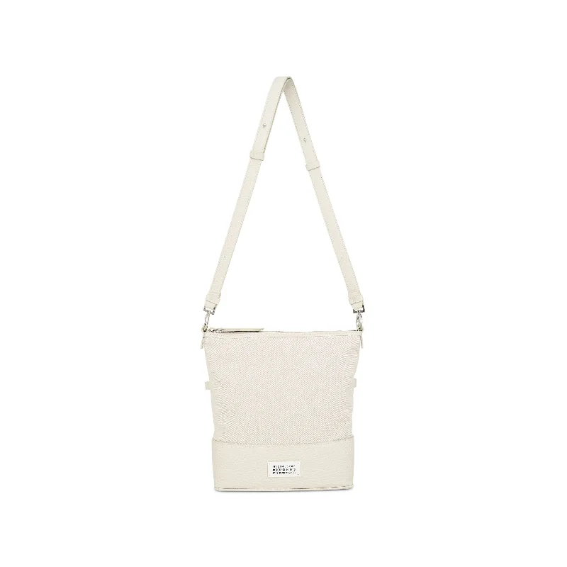 Faux Fur - Lined Bucket Bag in White for a Cozy Winter AccessorySmall 5AC Hobo Bag in Greige