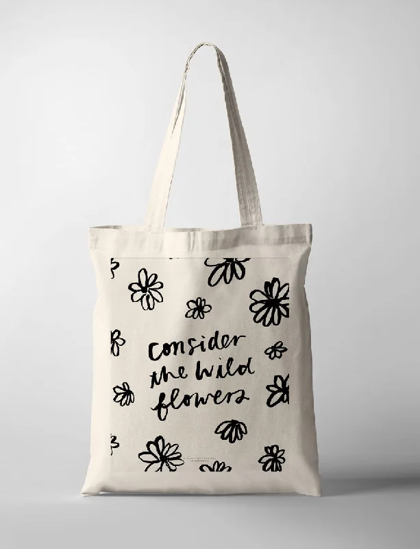 Quilted Tote Bag in Cream with Silver Hardware for a Classic and Sophisticated StyleConsider The Wild Flowers {Tote Bag}