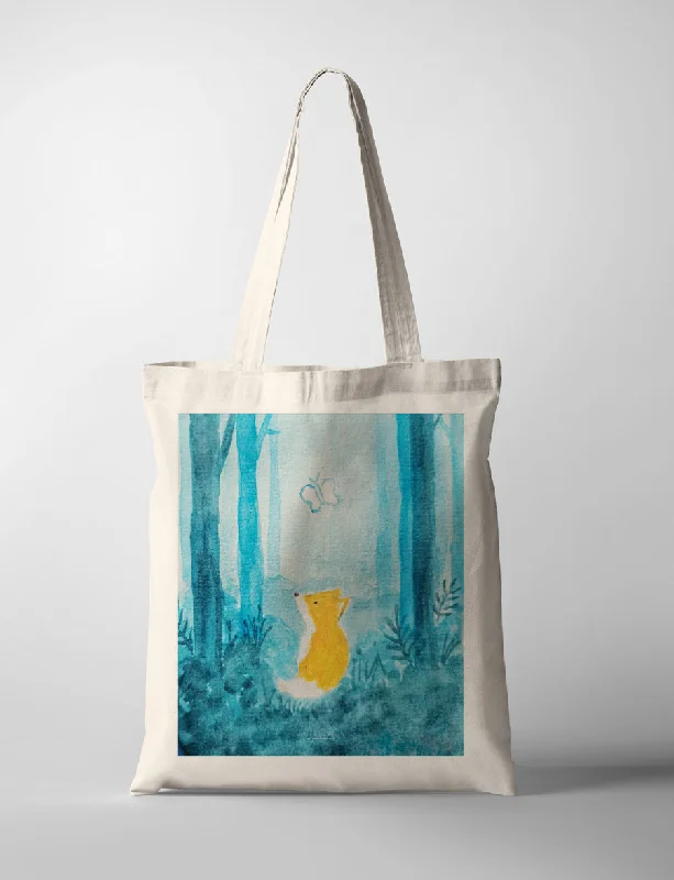 Waterproof Tote Bag in Yellow for Outdoor Activities in Wet WeatherExploring The Jungle {Tote Bag}