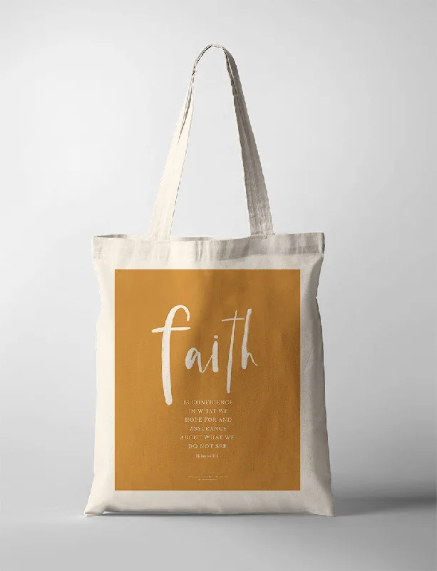 Faux Fur - Trimmed Tote Bag in White for a Cozy Winter LookFaith {Tote Bag}