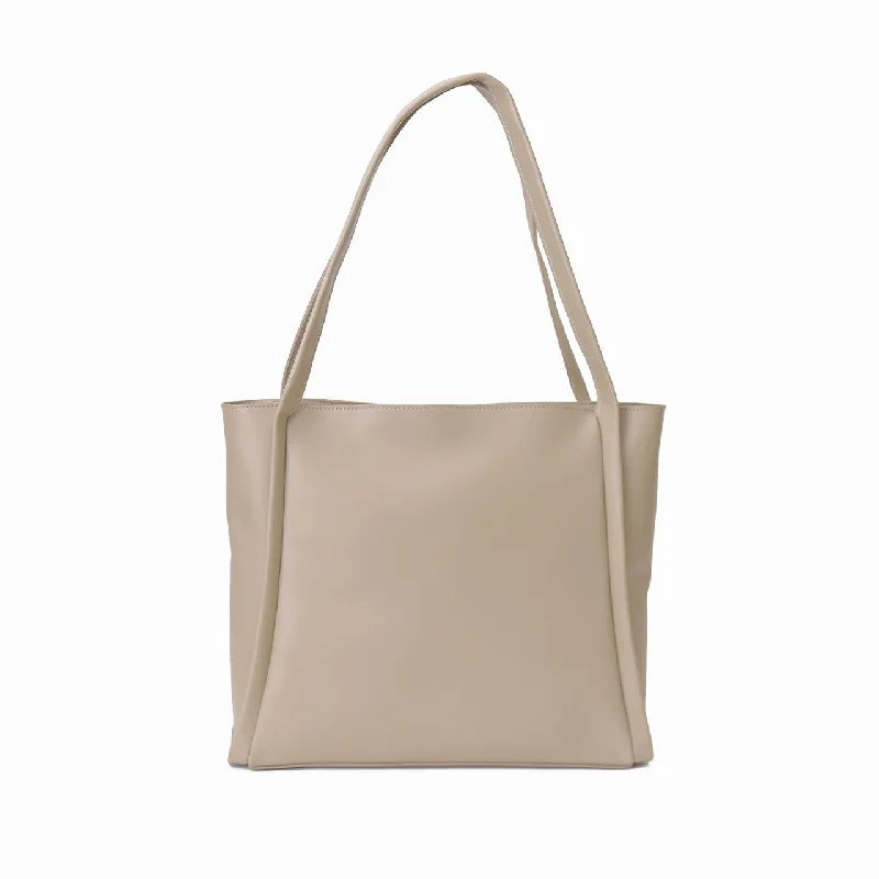 Tote Bag with RFID - Blocking Pocket in Black for Protecting Your Cards and InformationGLORY BEIGE