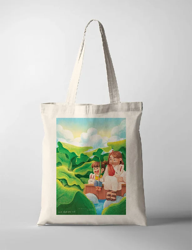 Geometric - Printed Tote Bag in Multicolor for a Contemporary and Trendy OutfitSit with God {Tote Bag}