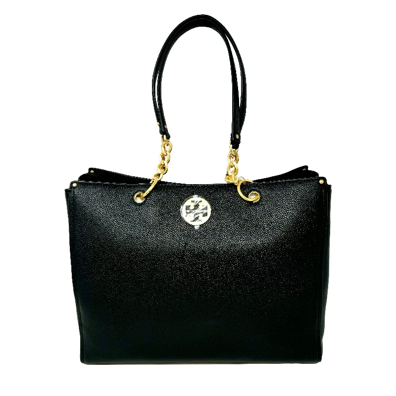 Tote Bag with RFID - Blocking Pocket in Black for Protecting Your Cards and InformationTory Burch Tote