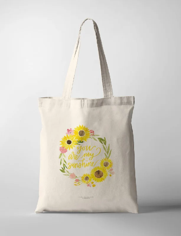 Geometric - Printed Tote Bag in Multicolor for a Contemporary and Trendy OutfitYou Are My Sunshine {Tote Bag}