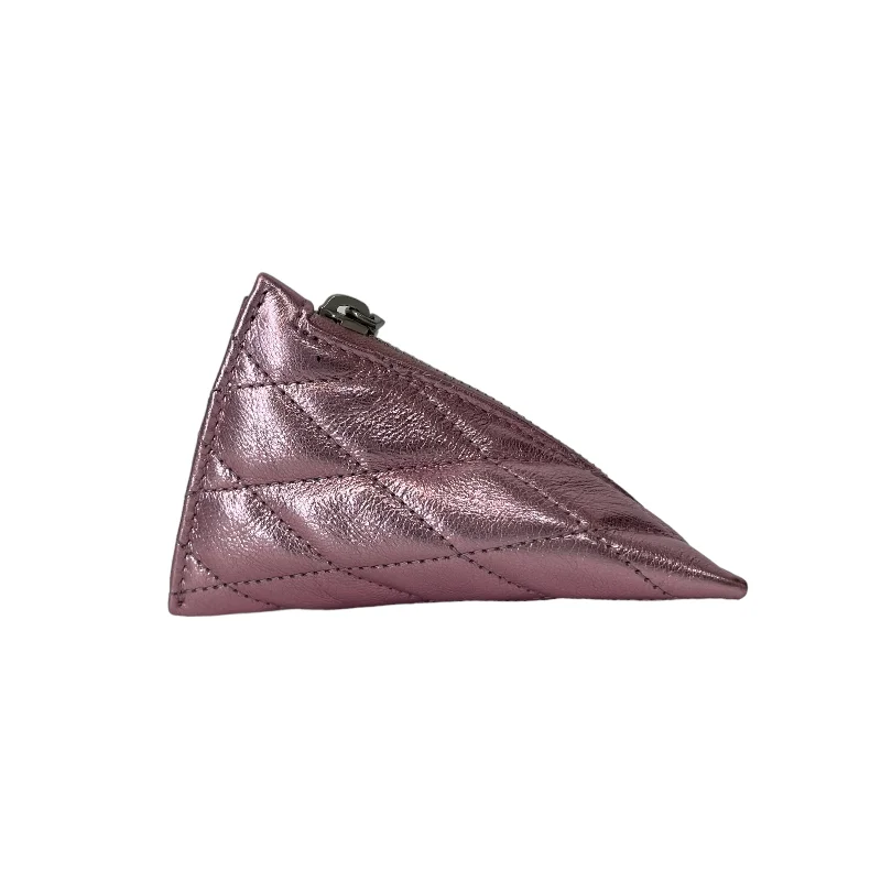 Leather Clutch with Chain Strap in Black for Cocktail PartiesYVES SAINT LAURENT/Pouch/XS/PNK/