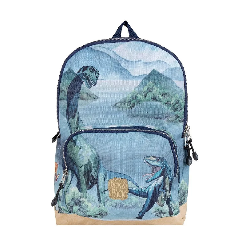 Lightweight Nylon Women's Backpacks in Navy for Hiking and Outdoor TripsAll about Dinos Backpack M Dusty green