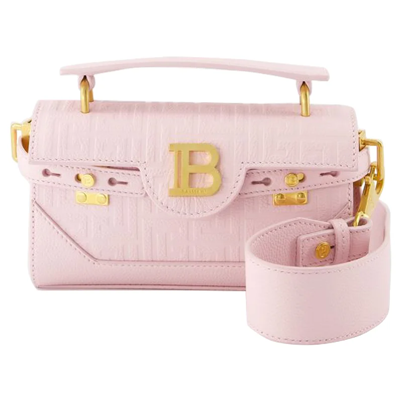 Women's Crossbody Bag with Zippered Pocket on the Back in Red for SecurityB-Buzz 19 Crossbody - Balmain - Leather - Light Pink