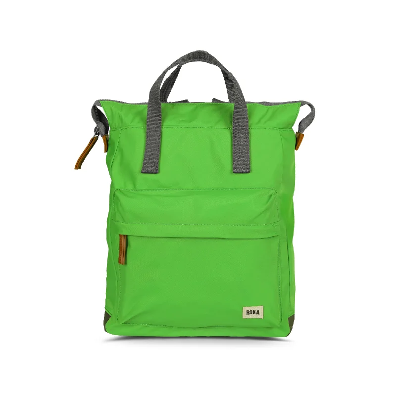 Backpacks for Women with USB Charging Ports for Keeping Devices PoweredBantry B Kelly Green Recycled Nylon