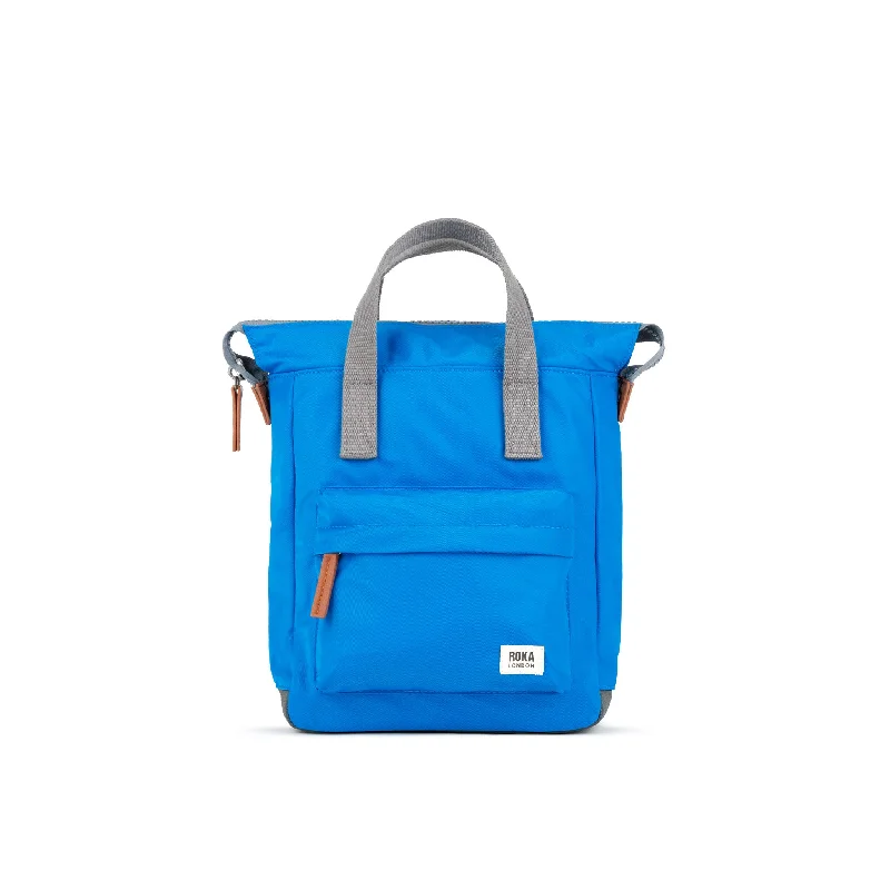 Sports - Specific Women's Backpacks in Gray with Shoe Compartments for Gym GoersBantry B Neon Blue Recycled Nylon