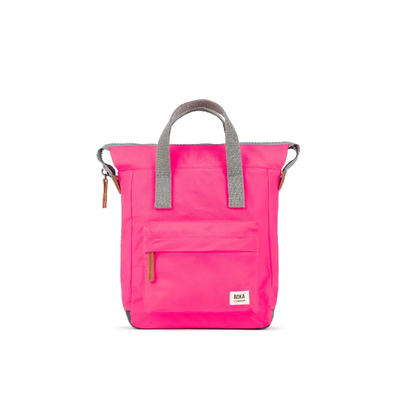 Convertible Women's Backpacks with Detachable Straps for Versatile UseBantry B Neon Pink Recycled Nylon