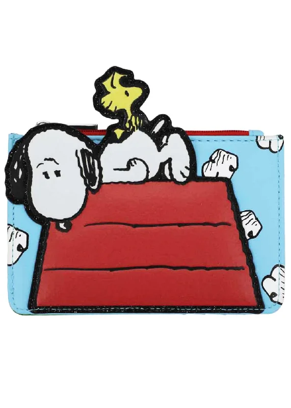 Women's Studded Leather Evening Bag in Black for Rock - n - Roll NightsPeanuts Snoopy & Woodstock Just Chilling Card Holder