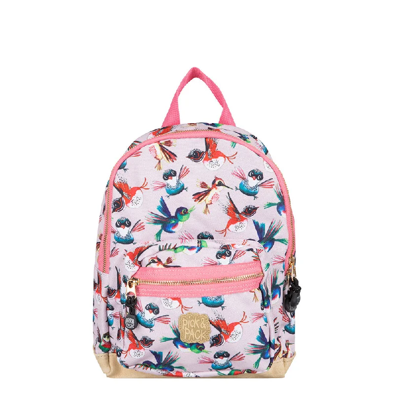 Bohemian - Style Women's Backpacks in Multicolor with Tassels for a Free - Spirited LookBirds Backpack S Soft pink