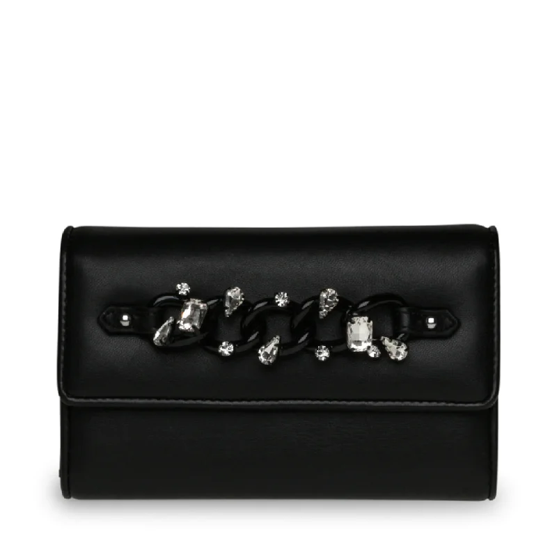 Women's Studded Leather Evening Bag in Black for Rock - n - Roll NightsBKRISSY BLACK