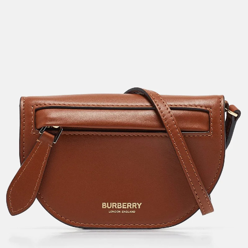 Women's Crossbody Bag with RFID - Blocking Pocket in Black for Safe TravelBurberry Brown Micro Olympia Crossbody Card Case..