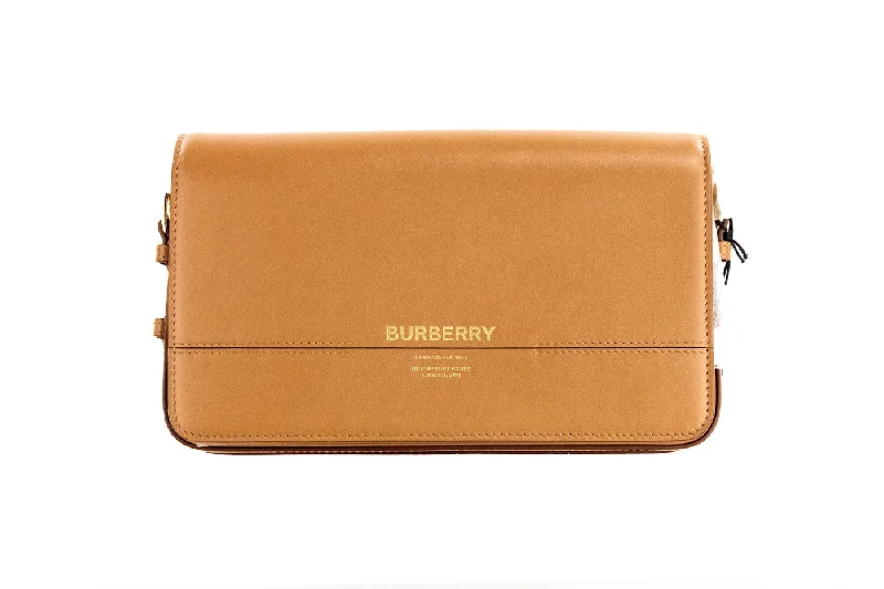 Medium - sized Canvas Crossbody Bag in Beige with Floral Print for Spring OutingsBurberry Grace Small Nutmeg Smooth Leather Flap Crossbody Clutch Handbag Purse