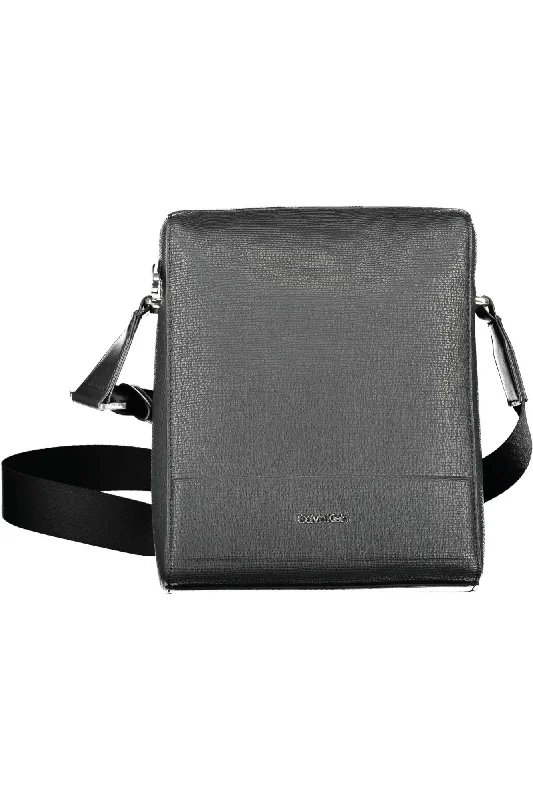 Pvc Shoulder Bag in Clear with Glitter for a Fun and Modern LookCalvin Klein Black Polyester Mens Shoulder Bag