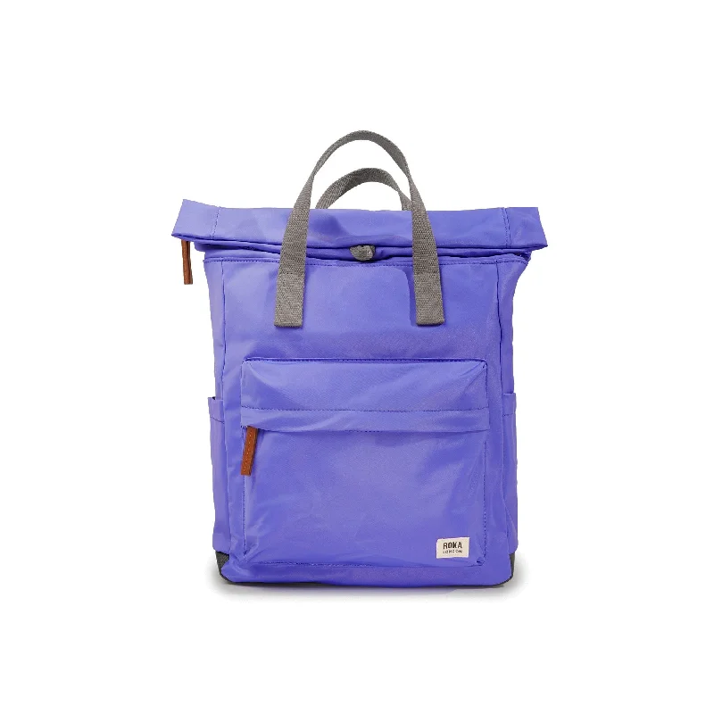 Women's Backpacks with Reflective Trim in Yellow for Nighttime VisibilityCanfield B Simple Purple Recycled Nylon