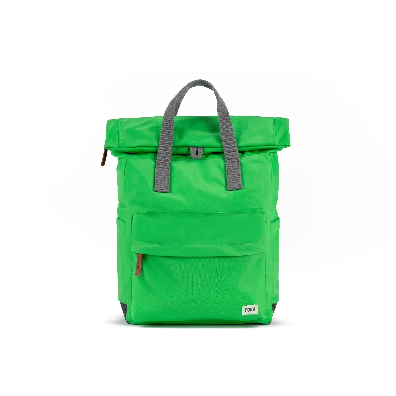 Leather - Trimmed Women's Backpacks in Cream for a Touch of LuxuryCanfield B Kelly Green Recycled Nylon