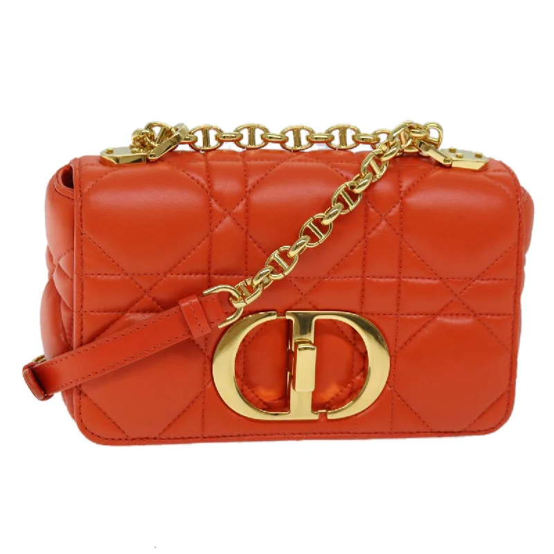 Women's Shoulder Bag with Zippered Pockets in Orange for SafetyDior Caro  Leather Shoulder Bag (Pre-Owned)