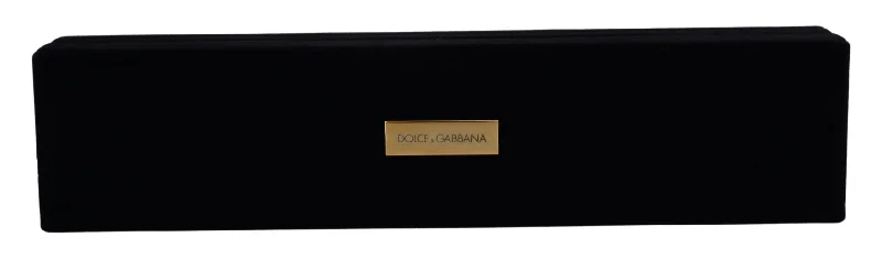 Leather Shoulder Bag with Magnetic Closure in Black for Quick AccessDolce & Gabbana Elegant Velvet Jewelry Storage Women's Box