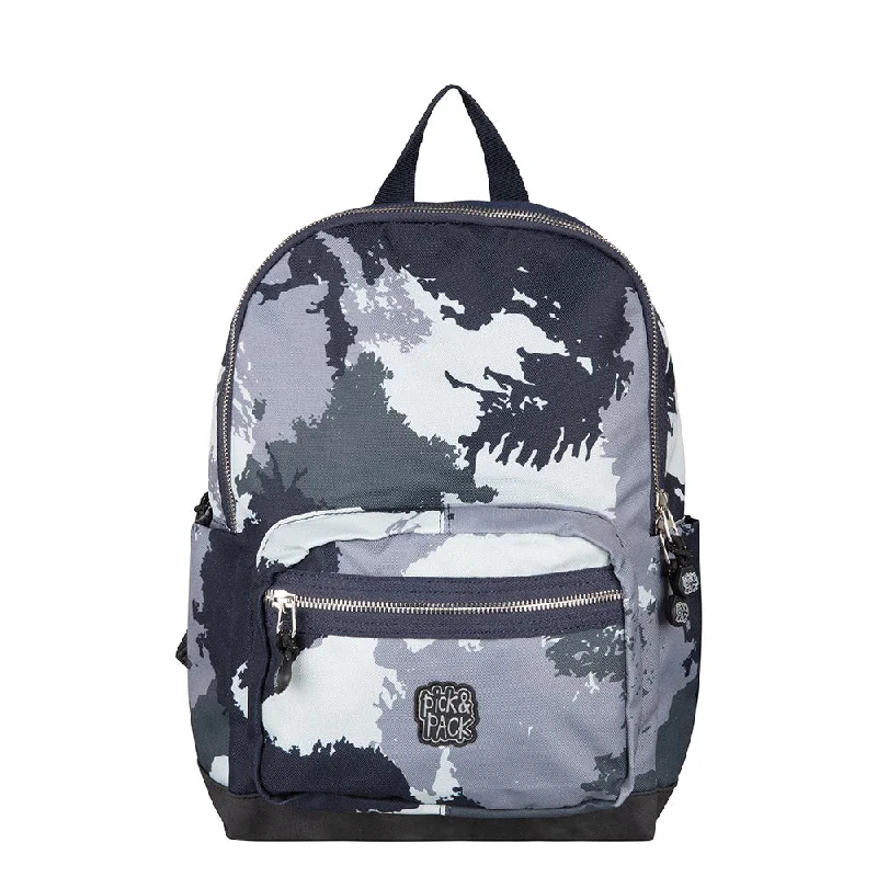 Women's Backpacks with Reflective Trim in Yellow for Nighttime VisibilityFaded Camo Backpack M Grey