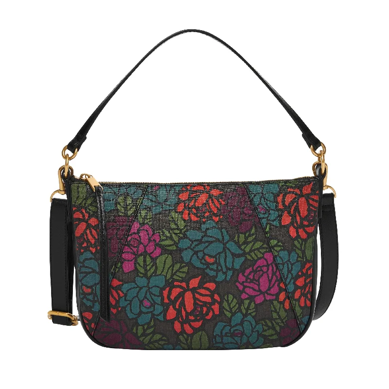 Hand - painted Canvas Crossbody Bag in Yellow for a Unique and Artistic LookFossil Women's Skylar Printed Crossbody