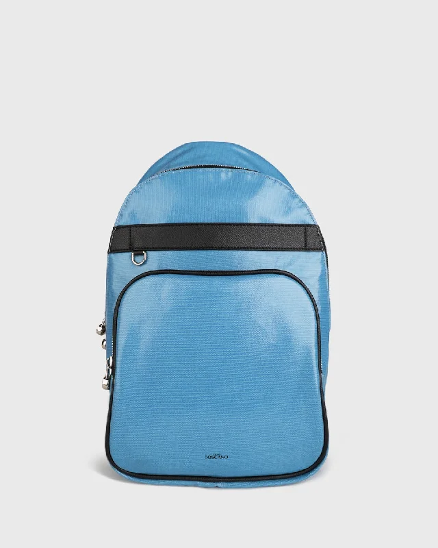 Vintage - Inspired Women's Backpacks in Brown Leather for a Retro AestheticGem Daypack (Blue)