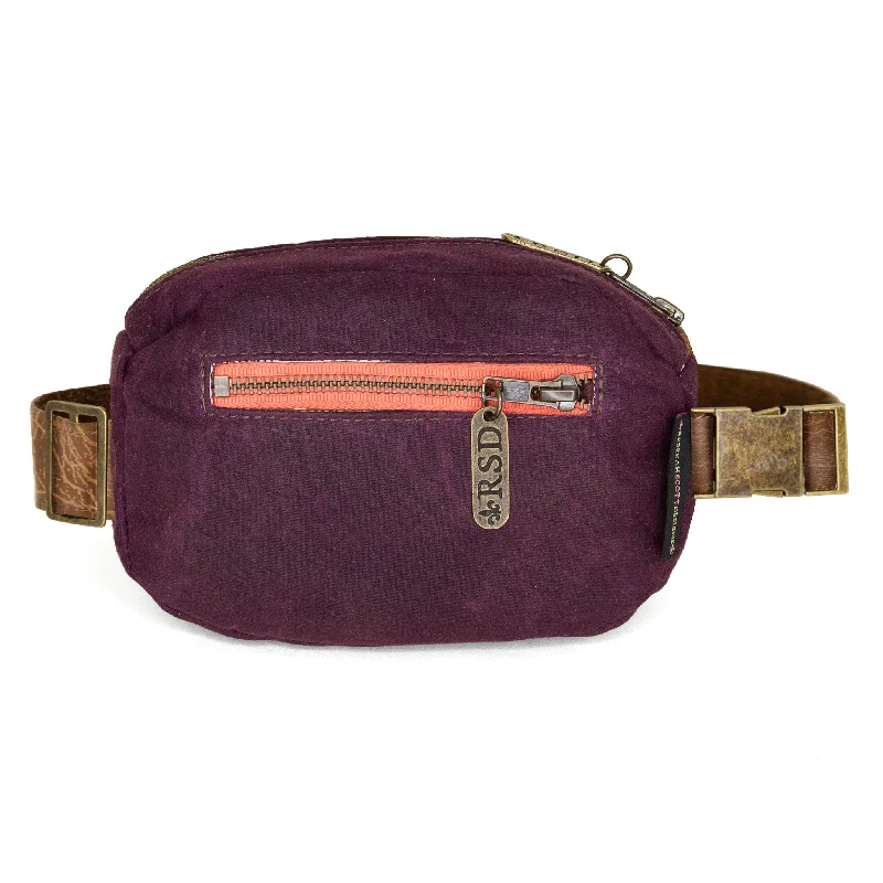 Women's Crossbody Bag with Chain Strap in Gold for a Glamorous TouchJane: Eggplant Waxed Canvas