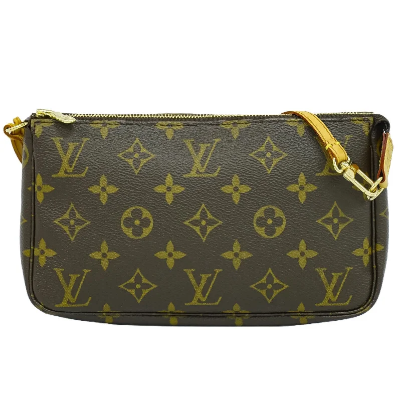 Mirrored Clutch in Silver for Futuristic - Themed GatheringsLouis Vuitton Pochette Accessoire  Canvas Clutch Bag (Pre-Owned)