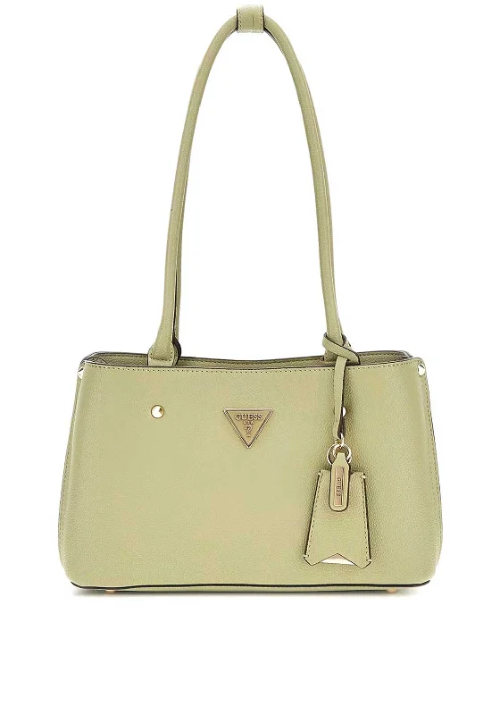 Embroidered Denim Shoulder Bag in Blue for a Vintage VibeGuess Meridian Studded Shoulder Bag, Green