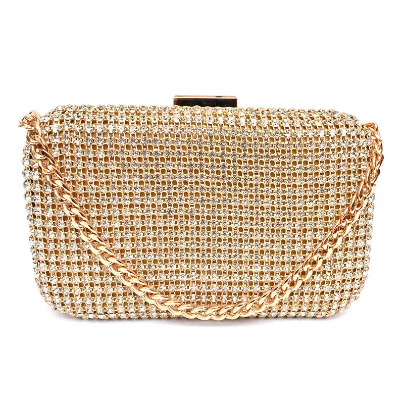 Women's Metallic Leather Clutch in Rose Gold for Valentine's DateMetro-20302718