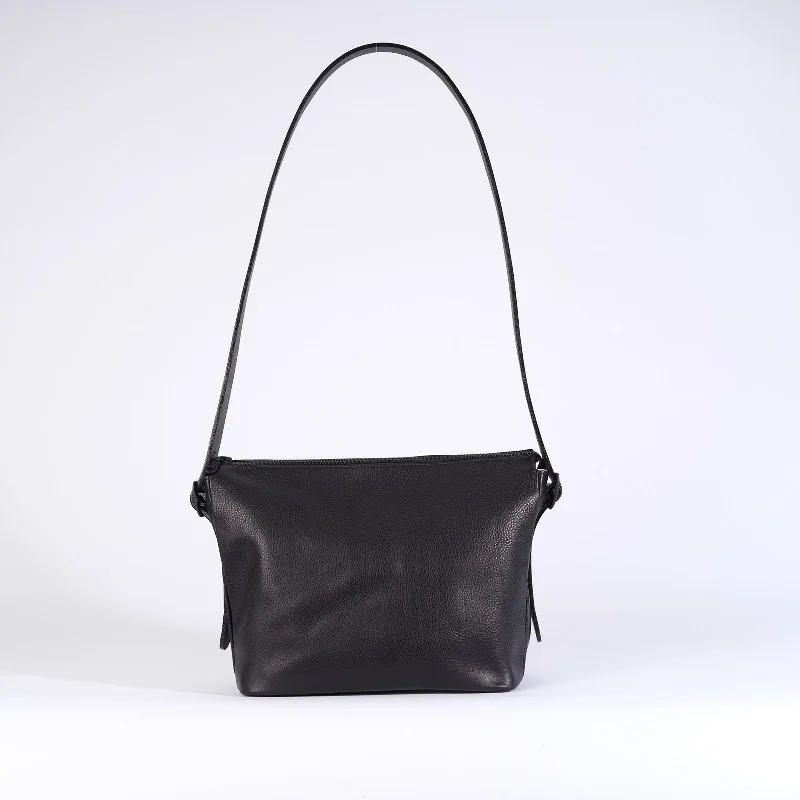 Pvc Shoulder Bag in Clear with Glitter for a Fun and Modern LookMidi Orb Bag Black