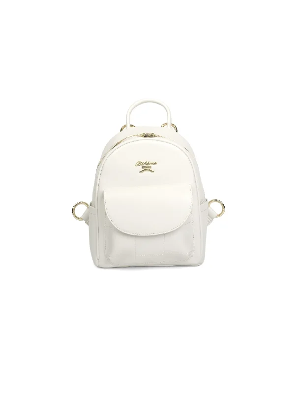 Convertible Women's Backpacks with Detachable Straps for Versatile UseRynee Collection WHITE