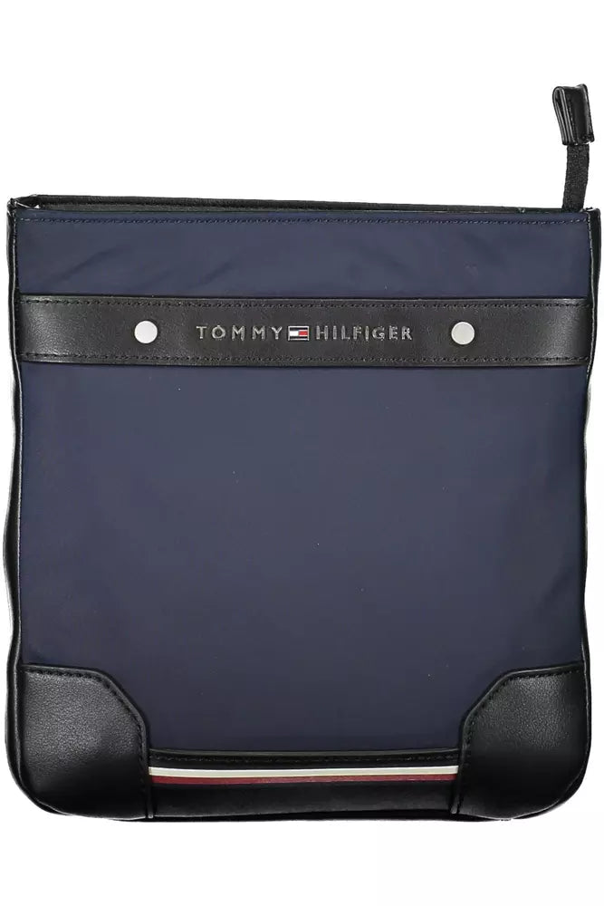 Metallic Shoulder Bag in Gold for Special OccasionsTommy Hilfiger Blue Polyester Men Shoulder Bag