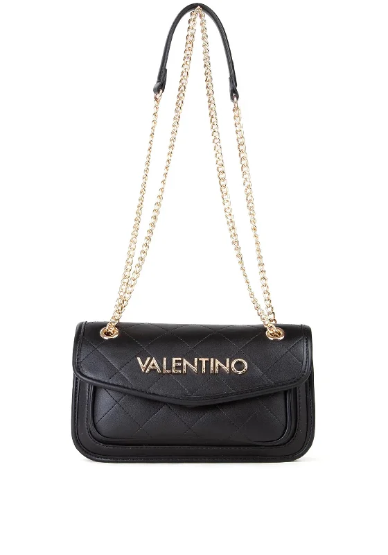 Suede Shoulder Bag in Pink with Tassel Accents for Casual OutingsValentino Mansion Chain Strap Shoulder Bag, Black