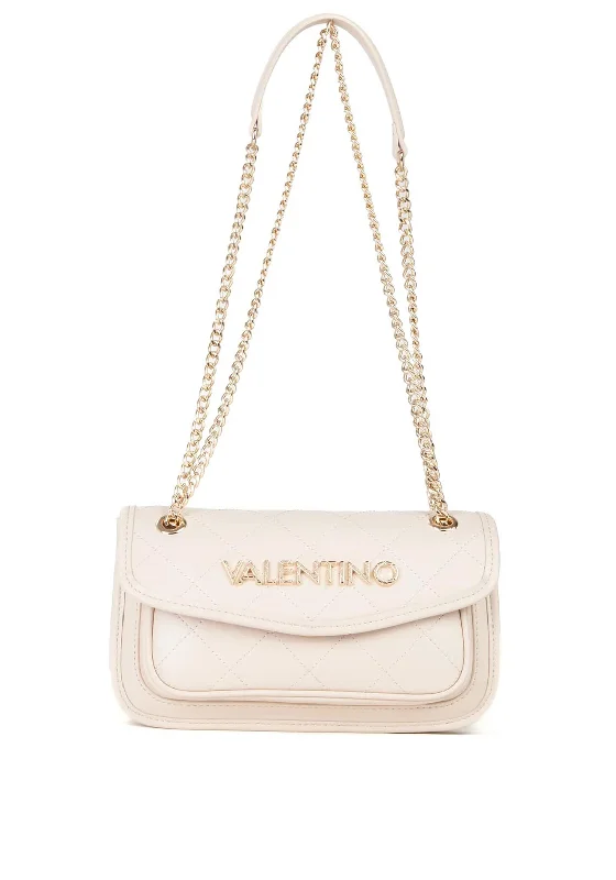 Metallic Shoulder Bag in Gold for Special OccasionsValentino Mansion Chain Strap Shoulder Bag, Ecru