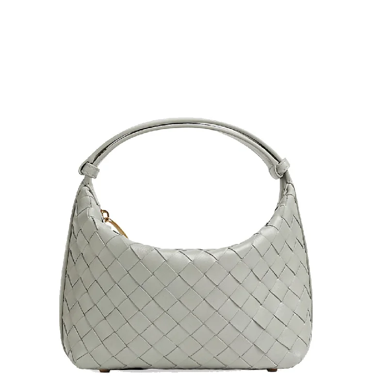 Pvc Shoulder Bag in Clear with Glitter for a Fun and Modern LookWallace Mini, Agate